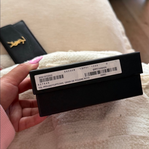 Saint Laurent Black and Gold Card Holder - Picture 6 of 7